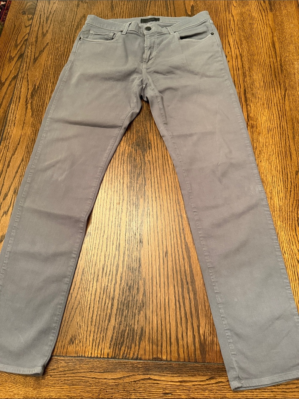 J Brand Star Slim Straight Gray Jeans 34 Stretch Garment Dyed USA Made